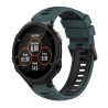 Λουράκι Σιλικόνης Two-Color για Garmin Forerunner 735 / 735XT - Olive Green / Black