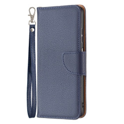 Θήκη Πορτοφόλι Litchi Texture για Samsung Galaxy A23 5G – Dark Blue