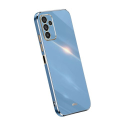 Θήκη Σιλικόνης XINLI Straight Edge για Samsung Galaxy A14 5G – Celestial Blue / Gold
