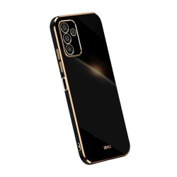 Θήκη Σιλικόνης XINLI Straight Edge για Samsung Galaxy A14 5G – Black / Gold