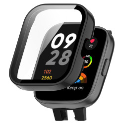 Θήκη Προστασίας με Τζαμάκι για Xiaomi Redmi Watch 3 /  Watch Lite 3 - Black