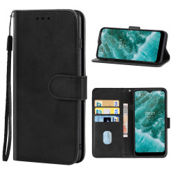 Θήκη Πορτοφόλι Leather Style για Nokia C30 – Μαύρο