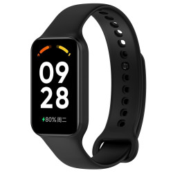 Λουράκι Σιλικόνης για Redmi Smart Band 2 / Mi Band 8 Active – Black