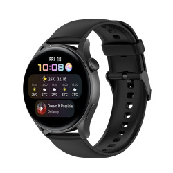 Λουράκι Σιλικόνης Solid για Huawei Watch 4 / Watch 4 Pro – Black