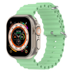 Λουράκι Σιλικόνης Ocean Silicone για Apple Watch Ultra 49mm / 45mm / 44mm / 42mm – Pistachio Green