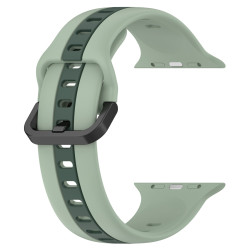 Λουράκι Σιλικόνης Dual Color Loop για Apple Watch Ultra 49mm - Light Green / Green