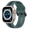 Λουράκι Σιλικόνης Dual Color Loop για Apple Watch Ultra 49mm - Olive Green / Black