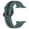 Λουράκι Σιλικόνης Dual Color Loop για Apple Watch Ultra 49mm - Olive Green / Black