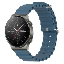 Λουράκι Σιλικόνης 22mm Ocean Style για Huawei GT2 Pro / GT2 / GT - Rock Gray