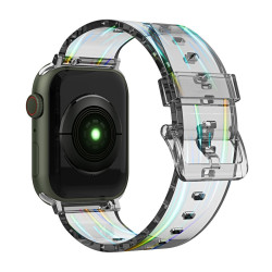 Λουράκι Σιλικόνης Aurora για Apple Watch 42mm / 44mm / 45mm / 49mm – Smoke
