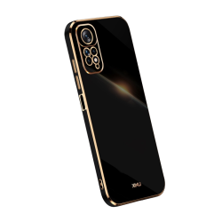 Θήκη Σιλικόνης XINLI Straight Edge για Xiaomi Redmi Note 11 4G – Black / Gold