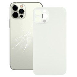 Ανταλλακτικό Καπάκι Big Camera Hole Back Glass για iPhone 12 Pro – White