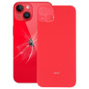 Ανταλλακτικό Καπάκι Big Camera Hole Back Glass για iPhone 14 Plus - Red
