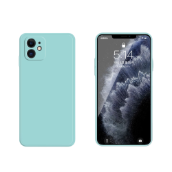 Θήκη Σιλικόνης Magic Cube με Προστασία Κάμερας για iPhone 11 – Mint Green