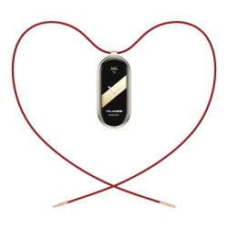Mijobs Stainless Steel Necklace Pentant για Xiaomi Smart Band 8 / 9 / 10 – Red / Gold