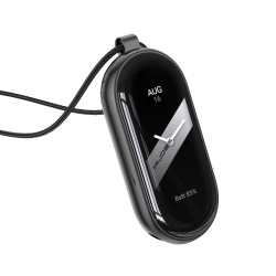 Mijobs Stainless Steel Necklace Pentant για Xiaomi Smart Band 8 / 9 / 10 - Black