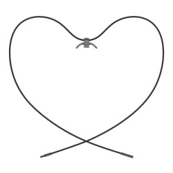 Mijobs Stainless Steel Necklace Pentant για Xiaomi Smart Band 8 / 9 / 10 - Black