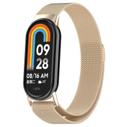 Μεταλλικό Λουράκι Milanese για Xiaomi Smart Band 8 / 9 / 10 – Gold