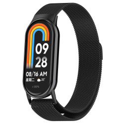 Μεταλλικό Λουράκι Milanese για Xiaomi Smart Band 8 / 9 / 10 - Black