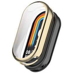 Θήκη Προστασίας Οθόνης & Πλαίσιου για Xiaomi Smart Band 8 - Light Gold