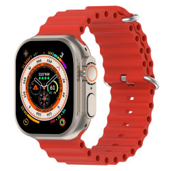 Λουράκι Σιλικόνης Ocean Silicone για Apple Watch Ultra 49mm / 45mm / 44mm / 42mm – Red