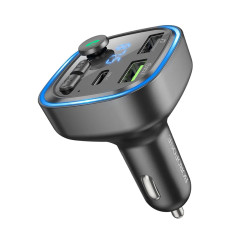 Borofone BC48 Car Bluetooth FM Transmitter QC3.0 - Black