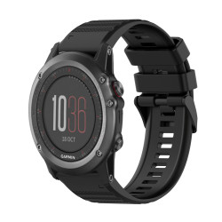 Λουράκι Σιλικόνης για Garmin Fenix 3 26mm – Black