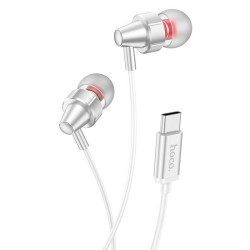 Hoco M90 Delight In-ear Handsfree με Βύσμα USB-C 1.2m - Ασημί