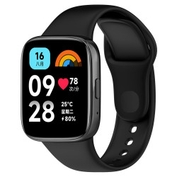Λουράκι Σιλικόνης για Xiaomi Redmi Watch 3 Lite / Watch 3 Active – Black
