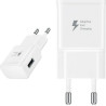 Samsung Φορτιστής Χωρίς Καλώδιο με Θύρα USB-A 15W (EP-TA200) Bulk - Λευκό