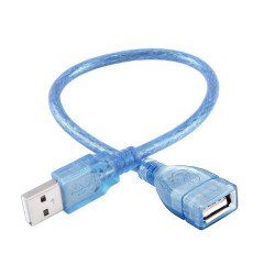 Καλώδιο Επέκτασης Extension Cable USB 2.0 Male to Female 30cm – Blue