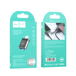 HOCO UA17 Αντάπτορας OTG Type-C(Male) σε USB3.0(Female) - Black