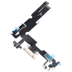 Θύρα Φόρτισης Charging Port Flex για iPhone 14 Plus – White