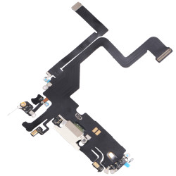Θύρα Φόρτισης Charging Port Flex για iPhone 14 Pro – White