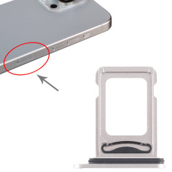 SIM Card Tray DUAL για iPhone 15 Pro Max – White
