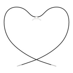 Mijobs Stainless Steel Necklace Pentant για Xiaomi Smart Band 8 / 9 / 10 – Silver