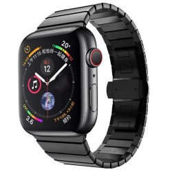 Λουράκι Stainless Steel One-bead για Apple Watch 41mm / 40mm / 38mm – Black