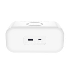 Ξυπνητήρι WIWU Wi-W015 με Ασύρματη Φόρτιση 15W και LED φωτισμό – White