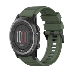 Λουράκι Σιλικόνης για Garmin Fenix 3 26mm – Army Green