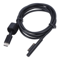 Καλώδιο 1.5M Magnetic Power Cable Type-C (Male) σε Surface PD (Male) για Microsoft Surface Pro 3/4/5/6/7 - Black