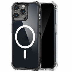 Θήκη Σιλικόνης GreenOn Armor με ακρυλική πλάτη & MagSafe για Apple iPhone 13 Pro Max - Clear