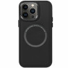 Θήκη Σιλικόνης Lavann με πλάτη δερματίνης & MagSafe για Apple iPhone 13 Pro Max - Black