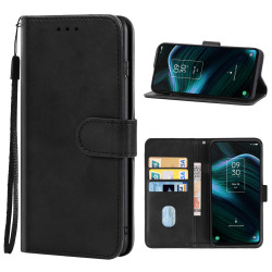 Θήκη Πορτοφόλι Leather Style Book για TCL Stylus 5G – Μαύρο