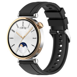 Λουράκι Σιλικόνης Steps Style για Huawei Watch GT4 41mm / GT5 41mm – Black