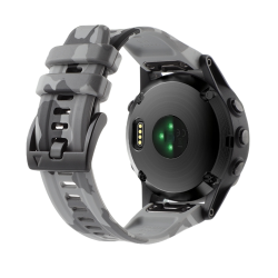 Λουράκι Σιλικόνης για Garmin Fenix 6X 26mm – Camouflage Grey