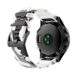 Λουράκι Σιλικόνης για Garmin Fenix 6X 26mm – Camouflage White