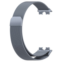 Milanese Stainless Steel Λουράκι για Huawei Band 8 / 9 / 10 – Space Grey