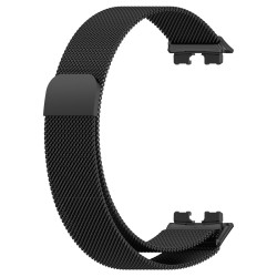 Milanese Stainless Steel Λουράκι για Huawei Band 8 / 9 / 10 – Black