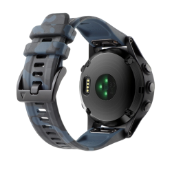 Λουράκι Σιλικόνης για Garmin Fenix 6X 26mm – Camouflage Rock Cyan