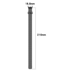 Μεταλλικό Λουράκι Milanese για Xiaomi Smart Band 8 / 9 / 10 – Space Grey